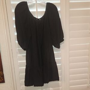 Tommy Bahama Cotton Blend Black Dress, Size LG